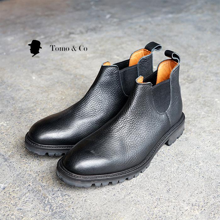 ✦美品✦Tomo&Co サイドゴアブーツ　シボ　ビブラムソール　26cm ✦美品✦Tomo&Co サイドゴアブーツ シボ ビブラムソール 26cm ✦美品