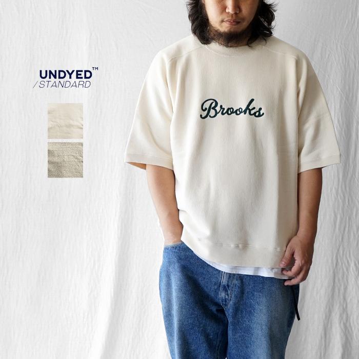 トップス UNDYED STANDARD URAKE S/S EMB SWEAT WHT メンズ ブランド おしゃれUNDYED STANDARD アンダイド