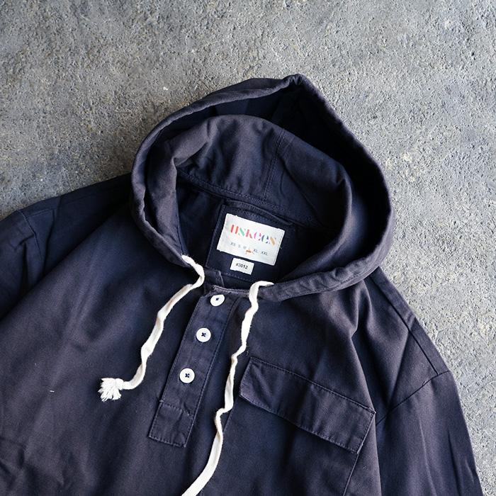 メンズ 長袖 ブランド 大人 USKEES アスキーズ BUTTON-FRONT SMOCK  