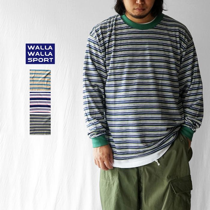 WALLA WALLA SPORT（ワラワラスポーツ） 20%OFFセール L/S STRIPE TEE