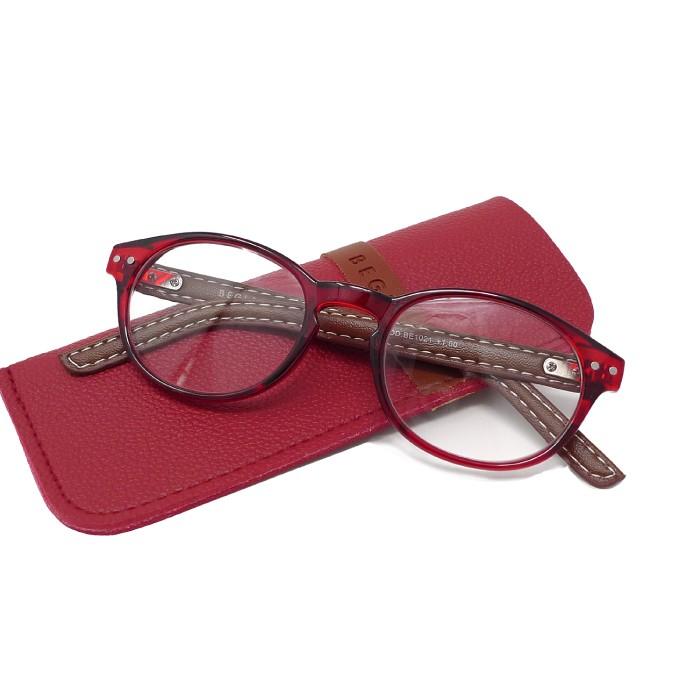 老眼鏡 おしゃれ ケース付 BEGLAD レザーのテンプルがオシャレなリーディンググラス おすすめ スマホ老眼 ビグラッド BE1021 メール便送料無料 |  | 04