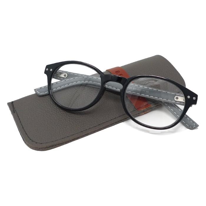 老眼鏡 おしゃれ ケース付 BEGLAD レザーのテンプルがオシャレなリーディンググラス おすすめ スマホ老眼 ビグラッド BE1021 メール便送料無料 |  | 07