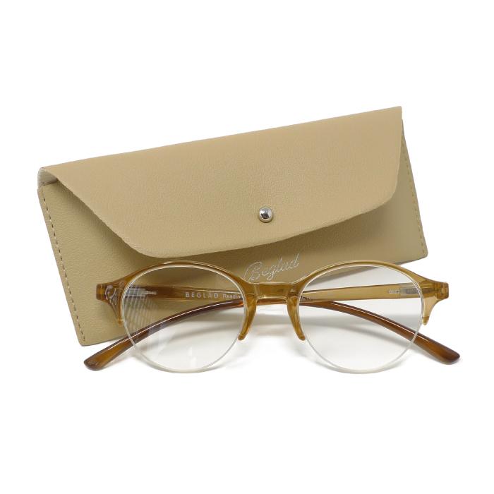 老眼鏡 おしゃれ ケース付 BEGLAD トレンドのとろみカラー ボストン シニアグラス リーディンググラス おすすめ スマホ老眼 ビグラッド BE1022 メール便送料無料 |  | 04