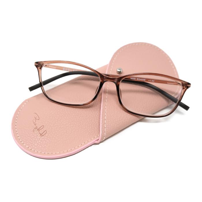 リンネル掲載 雑誌 老眼鏡 おしゃれ ケース付 BEGLAD BG4008 細め