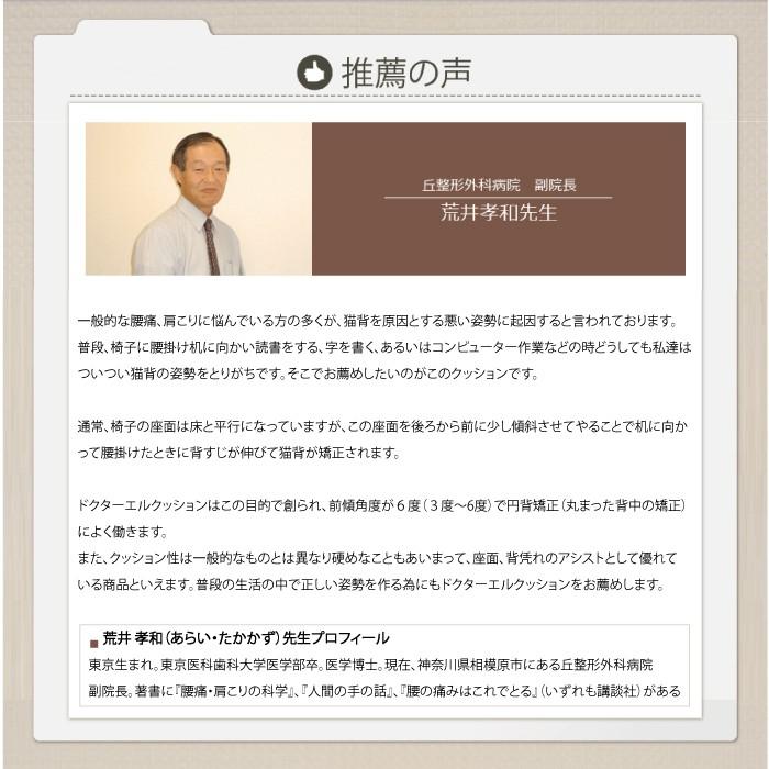 ポイント2倍 NEW ドクターエルクッション 送料無料 ブラック ブラウン カーキ 腰痛対策 | ドクターエル | 13