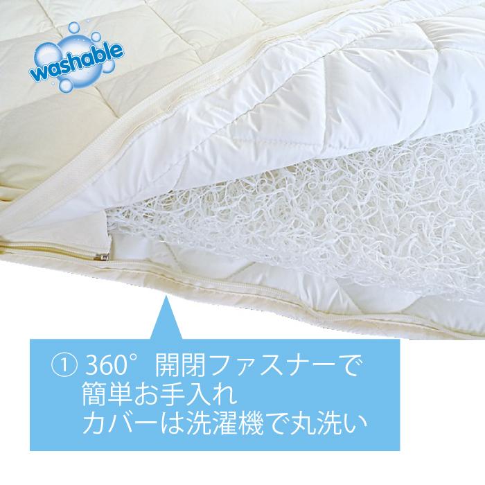 布団カバー 洗い替え用カバー 帝人マイティートップ2 敷き布団 オールシーズン 100cm×200cm シングル 清潔 防ダニ 消臭 抗菌 送料無料 |  | 01