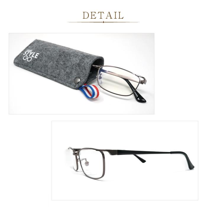 メール便送料無料【おしゃれな老眼鏡（ケース付）】 ライブラリースタイル library-style ブルーライトカット 4972 リーディンググラス |  | 02