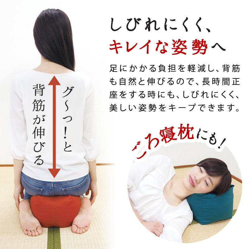 整体師さんが推奨する 正座クッション ごろ寝 まくら 正座が楽になる クッション 約20x20x20cm 彩転 SAIKORO サイコロ 日本製 正座 ごろ寝 パイプ |  | 02