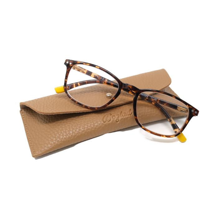 老眼鏡 おしゃれ ケース付 BEGLAD TM2023 ブルーライトカットレンズ ウェリントン ワンポイントがさりげなくおしゃれ スクエアタイプ 知的 リーディンググラス |  | 04