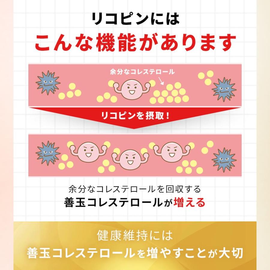 機能性表示食品 DOUBLE DOWN ダブルダウン 血中LDL 悪玉 コレステロール リコピン 血圧 GABA トマトリコピン 発酵大麦エキス｜kefran-yshop｜12