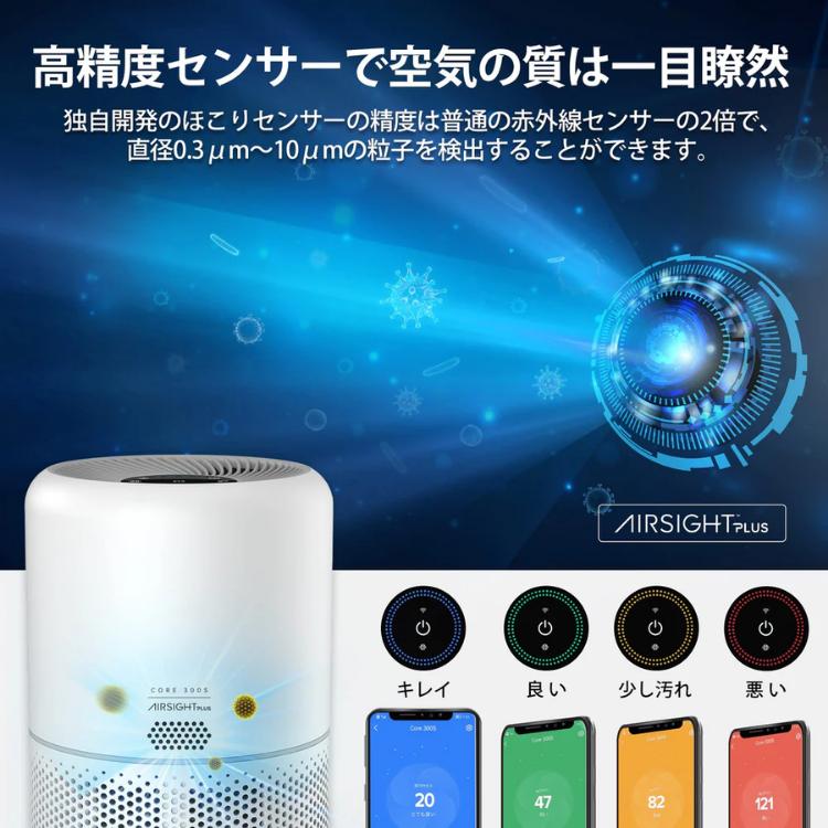 Levoit 空気清浄機 レボイト 20畳 Core 300S スマホ対応 脱臭センサ