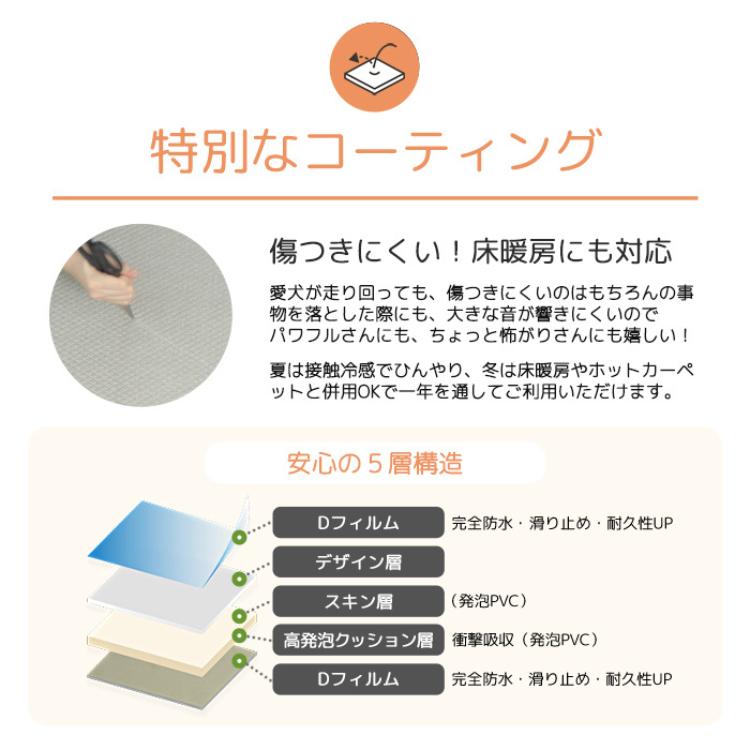 dfang ディパン ペット専用防水クッションマット 抗菌 防水 犬用 ラグ
