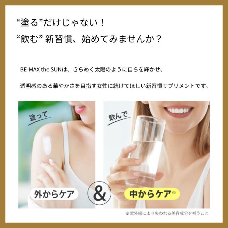 ビーマックス ザ サン 飲む 30粒×3個セット 1個¥2873 BE-MAX ビーマックス ザ サン 飲む 30粒×3個セット 1個¥2873 BE-MAX