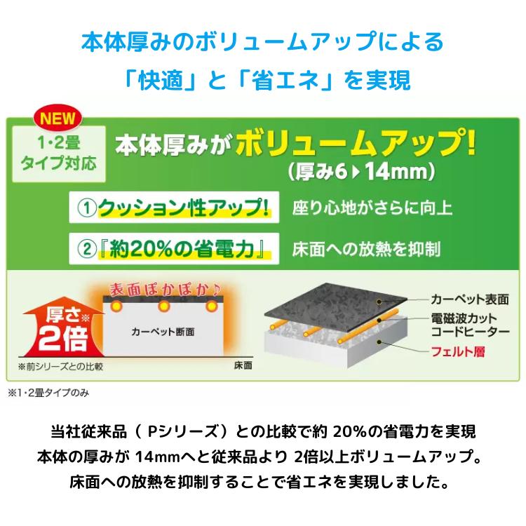 電気ホットカーペット 1畳 本体のみ ZCB-10S 2025年モデル 正規販売店 電磁波99%カット ゼンケン 直送 爆買の画像