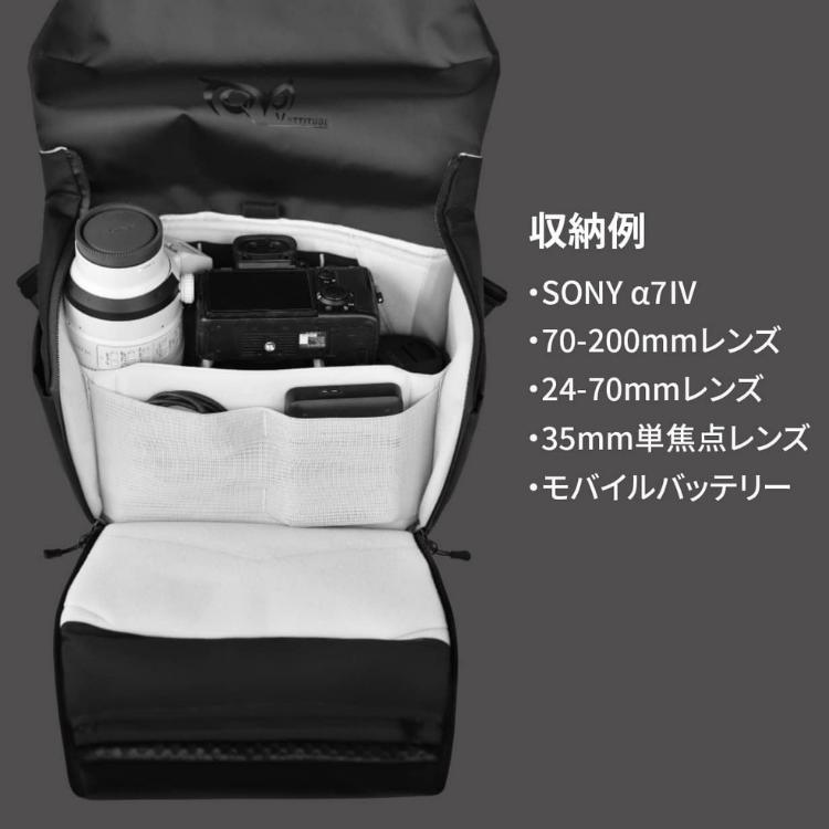 VSGO カメラバッグ V-BP04 6L ショルダーバッグ 間仕切り VSGO カメラバッグ V-BP04 6L ショルダーバッグ 間仕切り