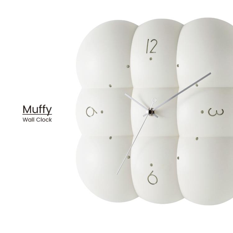 Muffy ムフィ インターフォルム CL-4426 掛け時計 オフホワイト