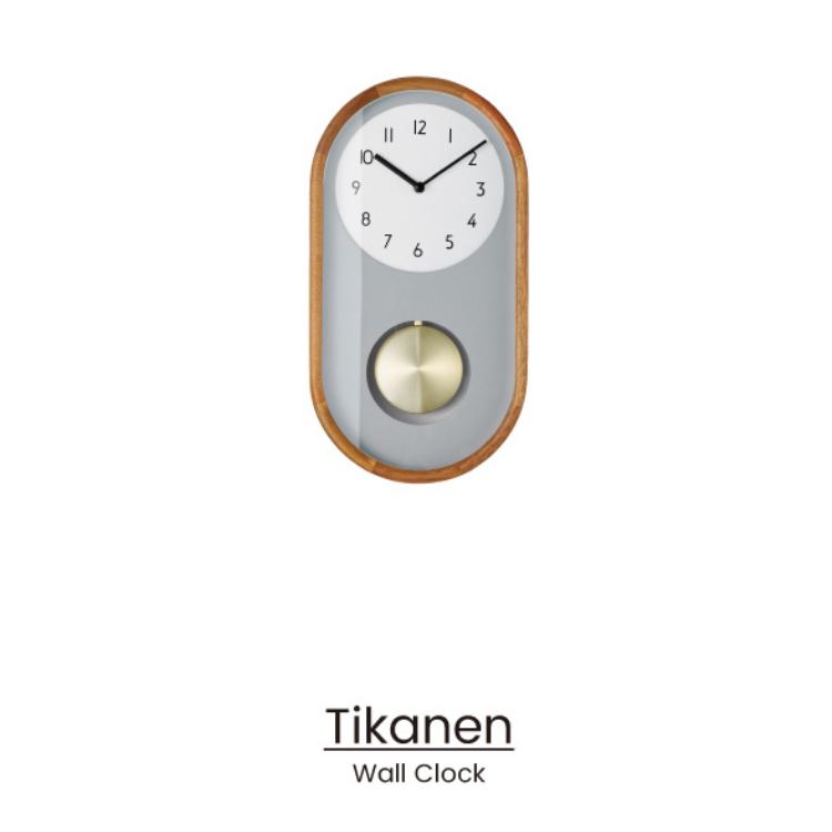 ティーカネン Tikanen インターフォルム CL-4443 振り子時計 掛け時計 時計 スイープ ウォールクロック 北欧 海外インテリア オーバル｜kegomaru｜02