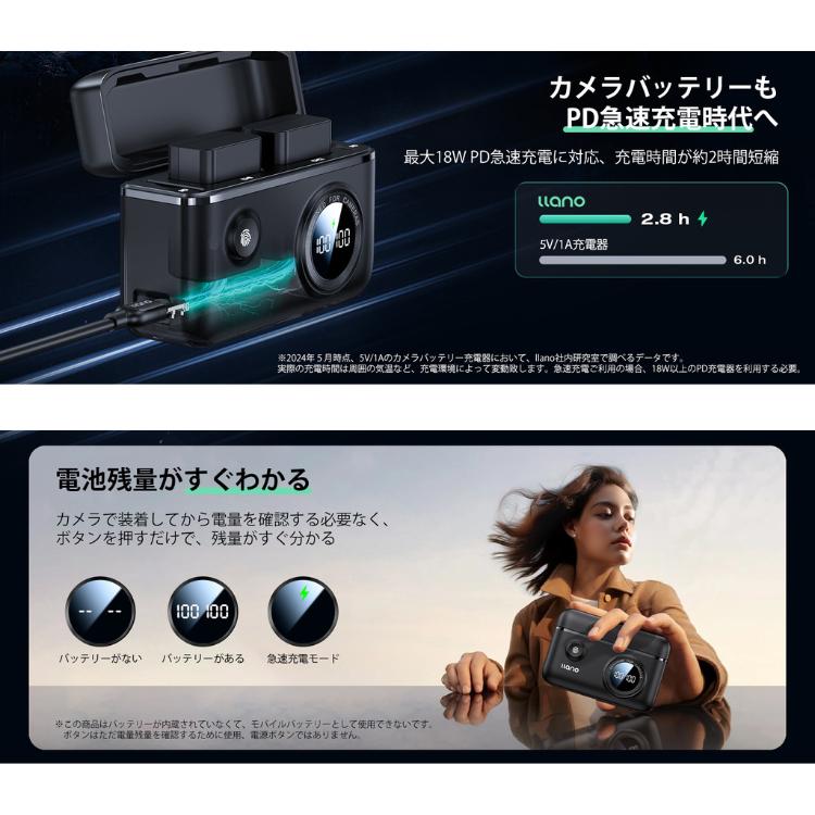 llano カメラバッテリー 充電器 NP-FZ100用 同時充電可能 USB-C PD18W 急速充電 LED表示 SDカード収納 : ケゴマル - 通販 - Yahoo!ショッピング llano カメラバッテリー 充電器 NP-FZ100用 同時充電可能 USB-C PD18W 急速充電 LED表示 SDカード収納 : ケゴマル - 通販 - Yahoo!ショッピング