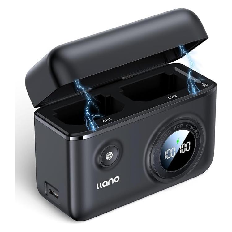 llano カメラバッテリー 充電器 NP-FW50用 同時充電可能 USB-C PD18W 