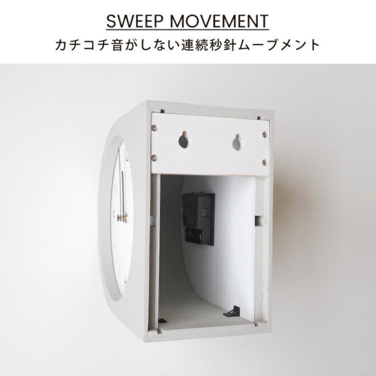 INTERFORM（インターフォルム） マデト Madeto 両面時計 壁掛け時計