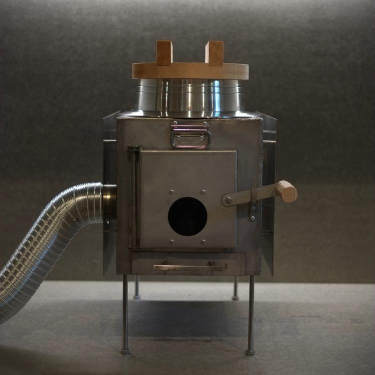 AMBER STOVE 新型羽釜2.0ver アルミ羽釜付 薪ストーブ サウナ
