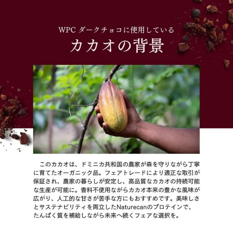 NATURECAN ネイチャーカン ホエイプロテイン WPC ダークチョコレート味