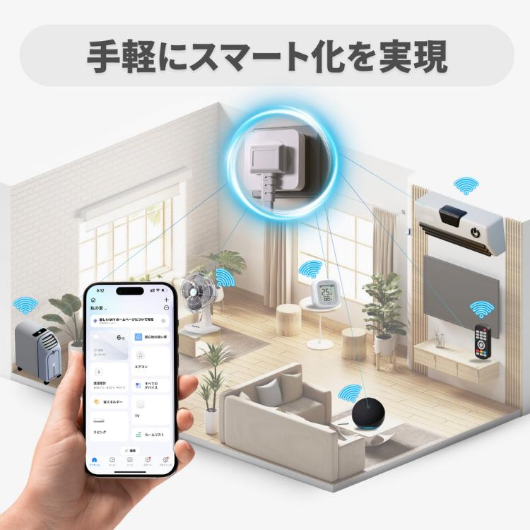 エアコンパートナー 温湿度計付き 電力量測定 遠隔操作 スマート