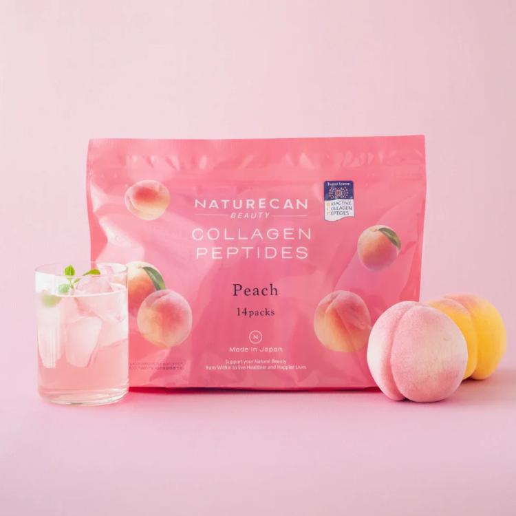 NATURECAN コラーゲンペプチド ピーチ味 210g 14日分 個包装 国内製造