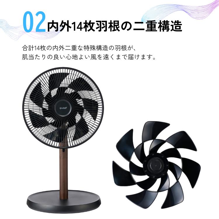 QUADS（クワッズ） DCリビングサーキュレーターファン SMARTAIR DC