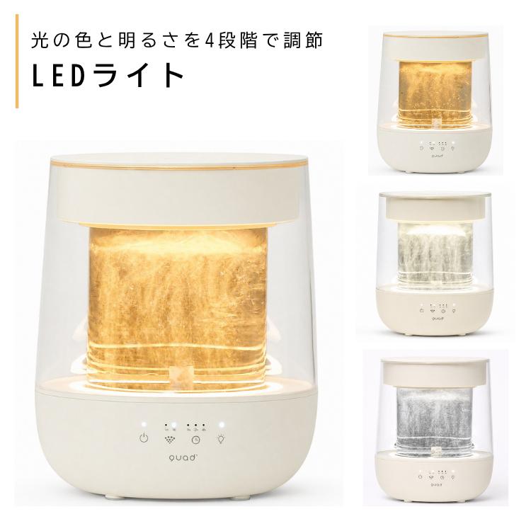 QUADS（クワッズ） ガラススチーム加湿器 GLASS グラス QS629 上部給水