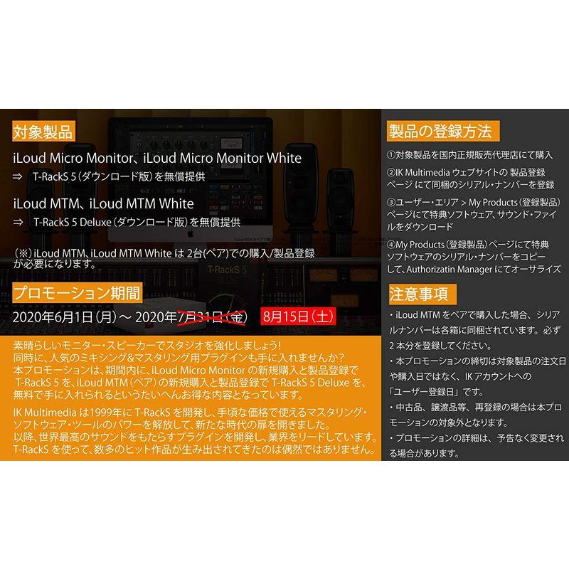 バーゲンでバーゲンでIK Multimedia ILoud MTM White 高解像度