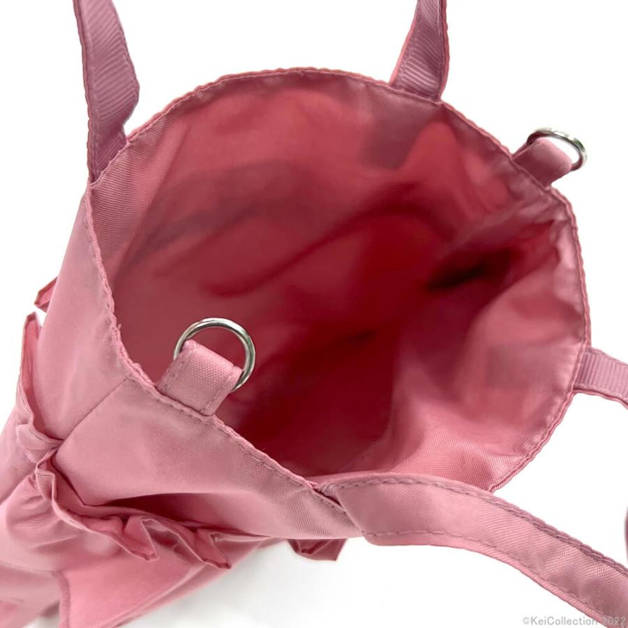 フリルミニショルダーバッグ リボン フリル ショルダー チャーム