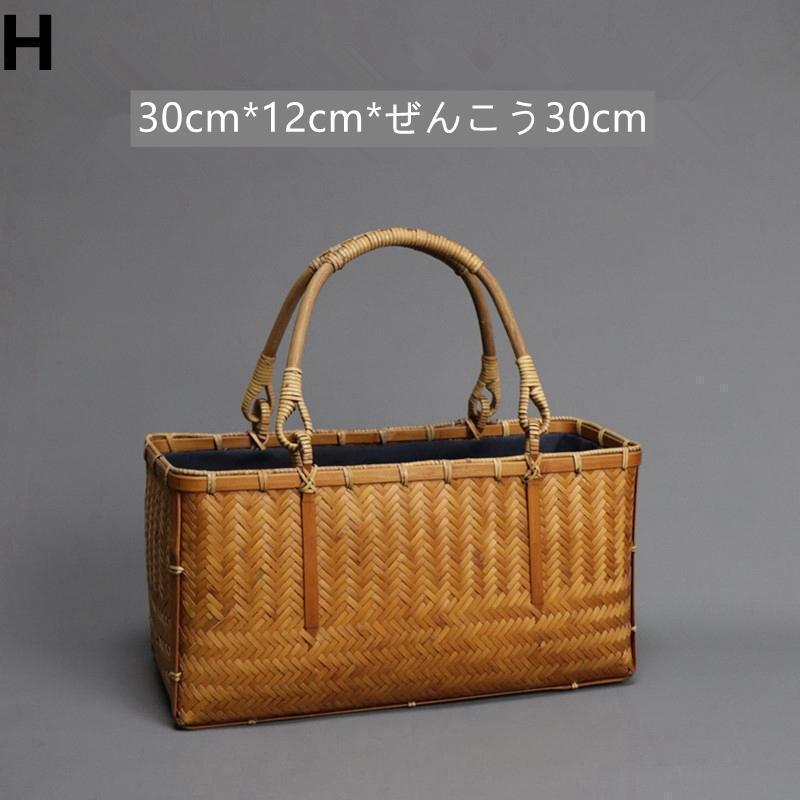 特価】かごバッグ 真竹 竹編みバッグ 高級品 トートバッグ 古朴