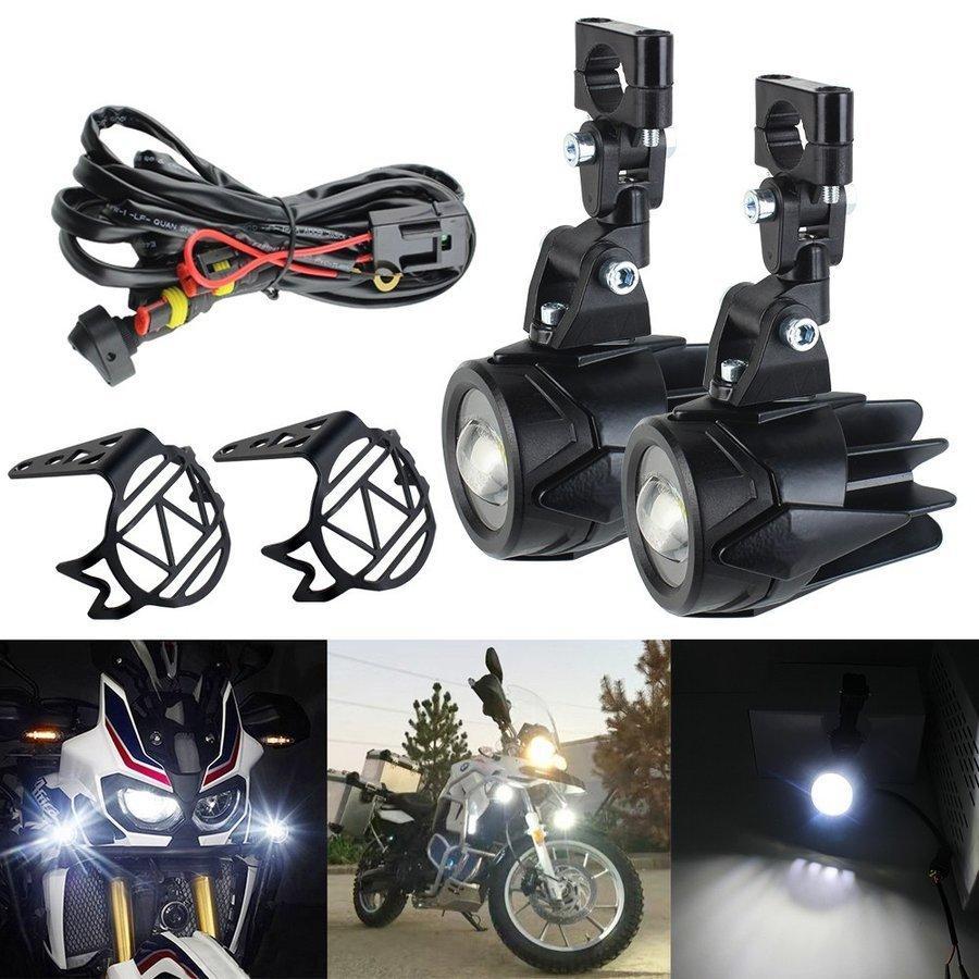 補助灯 オートバイ LED スポット 光源駆動 保護ガード スイッチ配線 R1200GS F800GS 40 7.5w ライトワイヤーカバー