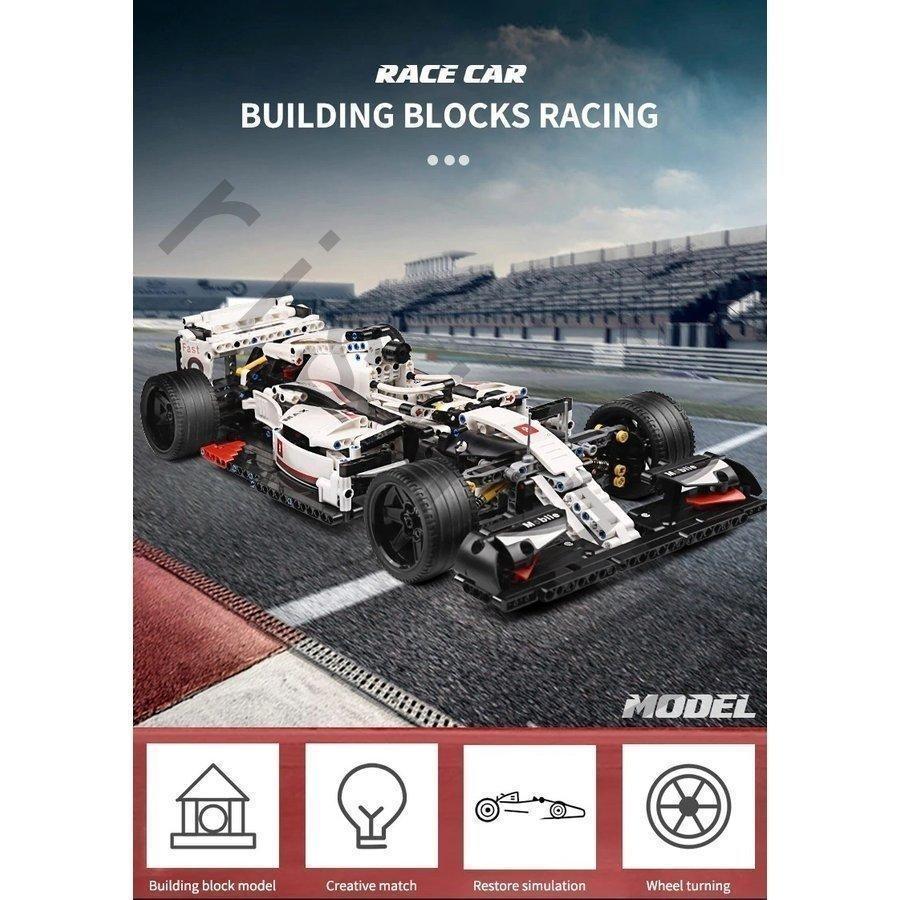 LEGOレゴ互換品 ブロック F1 レーシングカー スーパーカー ミニカー モデル 置物を置く 知育 趣味 車おもちゃ 大人 子供 男の子 誕生日の画像