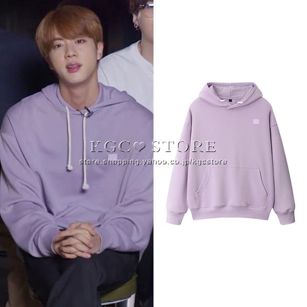 送料無料 新入荷 Bts 防弾少年団 Jin 売れ筋商品 韓流グッズ パーカー 男女兼用 打歌服カジュアルウェア ペアルック 春秋 スウェット 応援服 フード付き