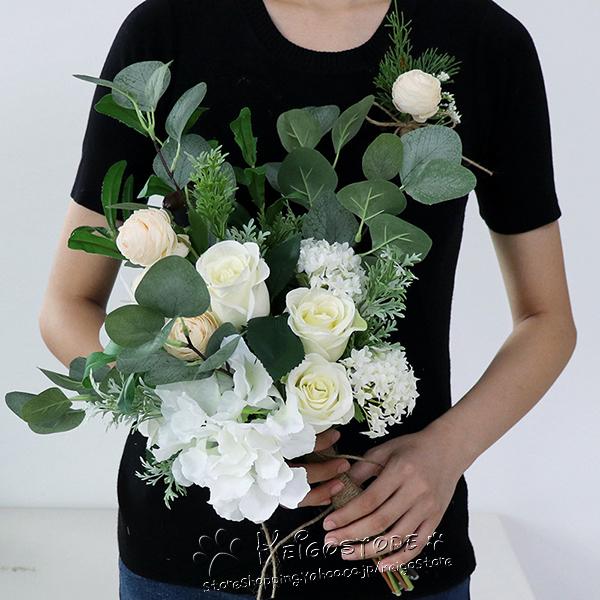 1800円 Sale 37 Off 送料無料 21新品 ウエディングブーケ 花束 花飾り 結婚式 バラ造花 ウェディング用 アレンジメント 花嫁 披露宴 手作り キット ブライダルブーケ