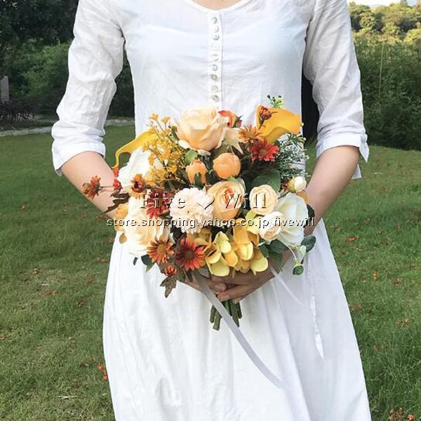 人気が高い 送料無料 ウエディングブーケ 結婚式 ローズ 造花 ウェディング用 アレンジメント 花嫁 披露宴 安い 手作り キット ブライダルブーケ ジュエリー 超目玉 Www Technet 21 Org