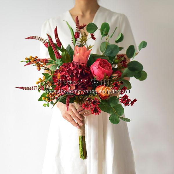 お1人様1点限り 送料無料 ウエディングブーケ 花束 花飾り 結婚式 バラ造花 ウェディング用 アレンジメント 花嫁 披露宴 手作り キット ブライダルブーケ 楽天1位 Terrarioskarungen Cl