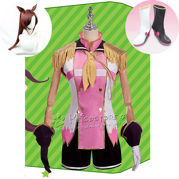 撮影 コスプレ衣装 サクラバクシンオー 送料無料 ウマ娘 コスプレ衣装 キャラクター衣装 ハロウィン仮装 プリティーダービー Keigostore お祭りコスチューム イベント フェア アニメ 風 靴 イベント Sks365 ウィッグ