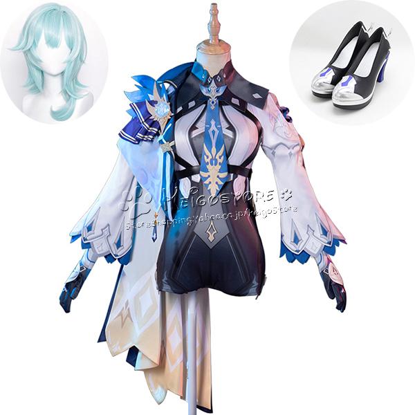 送料無料 原神 げんしん 風 ユーラ エウルア Eula コスプレ衣装 ウィッグ 靴 コスチューム イベント 変装 メーカー公式ショップ 剣 武器 道具 アニメ ハロウィン仮装 Cosplay