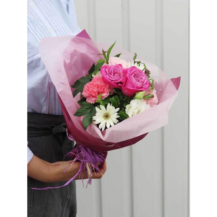 花束 小ぶりブーケ Pink ピンク 22 生花 おしゃれ ブーケ プレゼント 花束ギフト 新築祝い 記念日 誕生日プレゼント 送料無料 京阪園芸 Paypayモール店 通販 Paypayモール