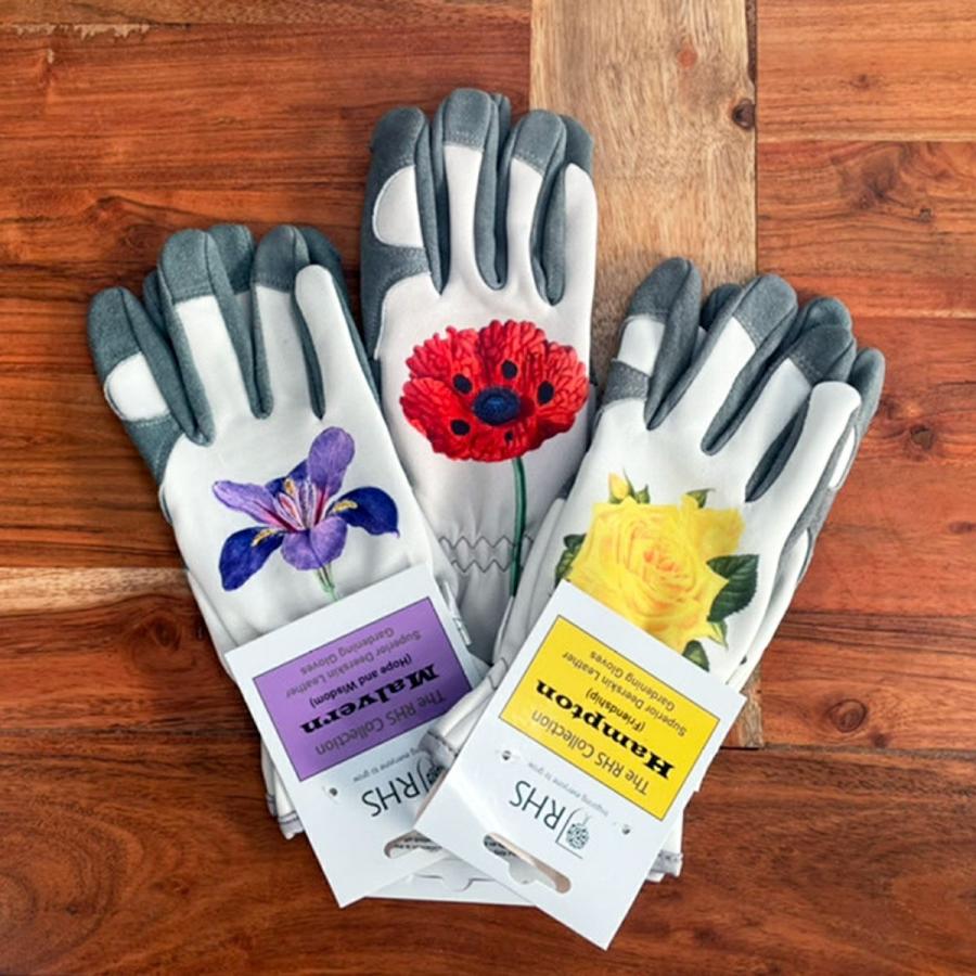 手袋 RHS ガーデニング グローブ フリーサイズ 鹿革 GN 園芸資材 薔薇