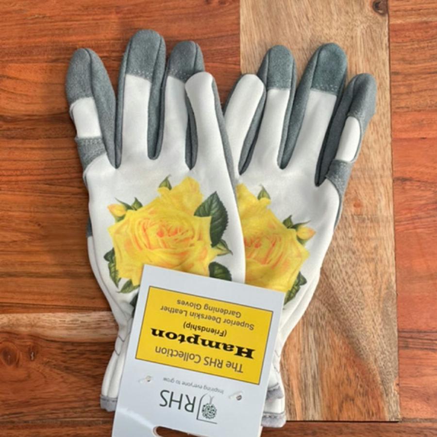 手袋 RHS ガーデニング グローブ フリーサイズ 鹿革 GN 園芸資材 薔薇