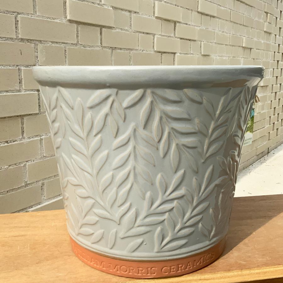 ウィリアムモリス Glazed 2Lサイズ 陶器鉢 ガーデニング 資材 植木鉢
