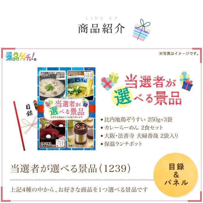 □当選者が 選べる 景品（1239）□景品 セット 目録 パネル [二次会