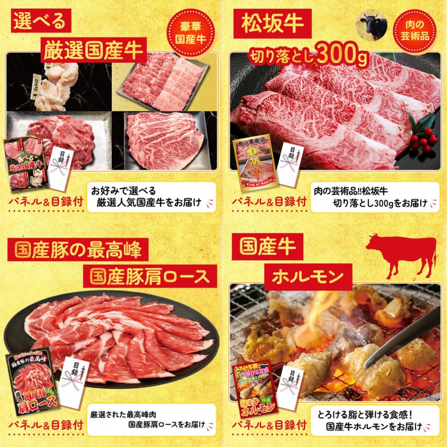 ゴルフコンペ 景品 セット 目録 パネル 8点セット 海鮮 カニ 選べる 松阪牛 切り落とし ビンゴ大会 抽選会 結婚式 二次会 披露宴 バスツアー 販促品_3