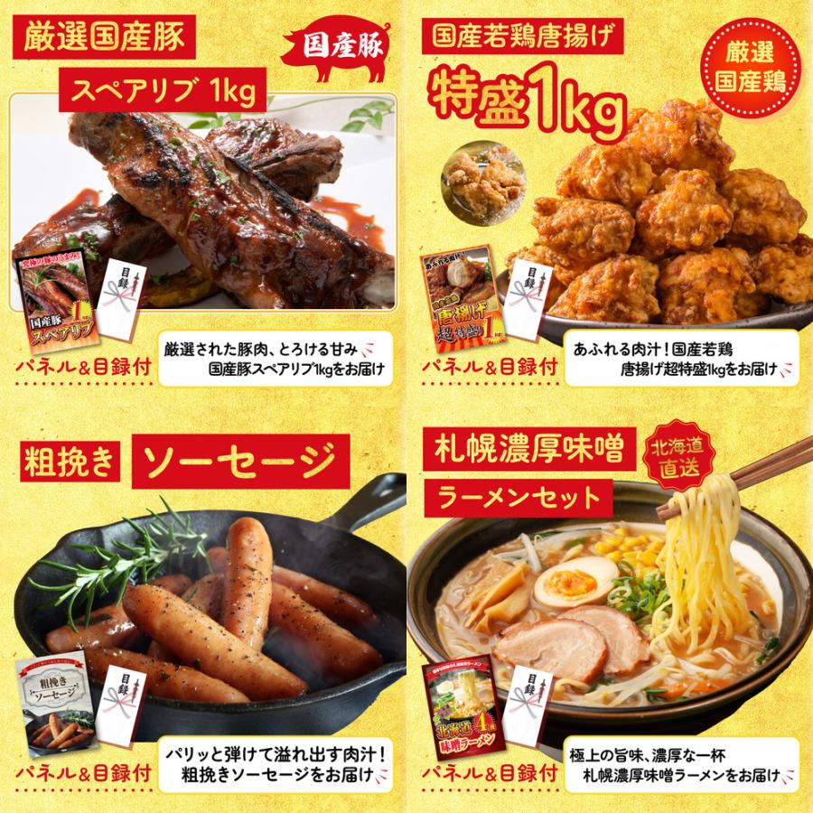 景品 目録 セット パネル 結婚式 二次会 8点セット ハーゲンダッツ スペアリブ 1kg 唐揚げ 1kg ビンゴ大会 抽選会 ゴルフコンペ 披露宴 バスツアー 販促品_3