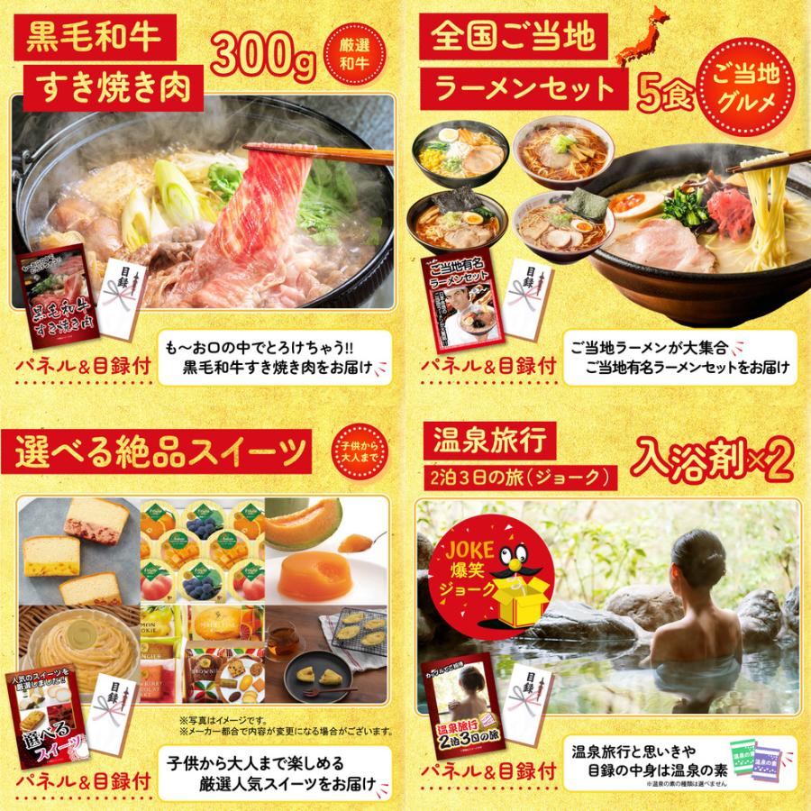 景品 目録 セット パネル 結婚式 二次会 7点セット 肉 宮崎牛 ステーキ 家電 カニ 黒毛和牛 ラーメン ビンゴ大会 抽選会 ゴルフコンペ 披露宴 バスツアー_5