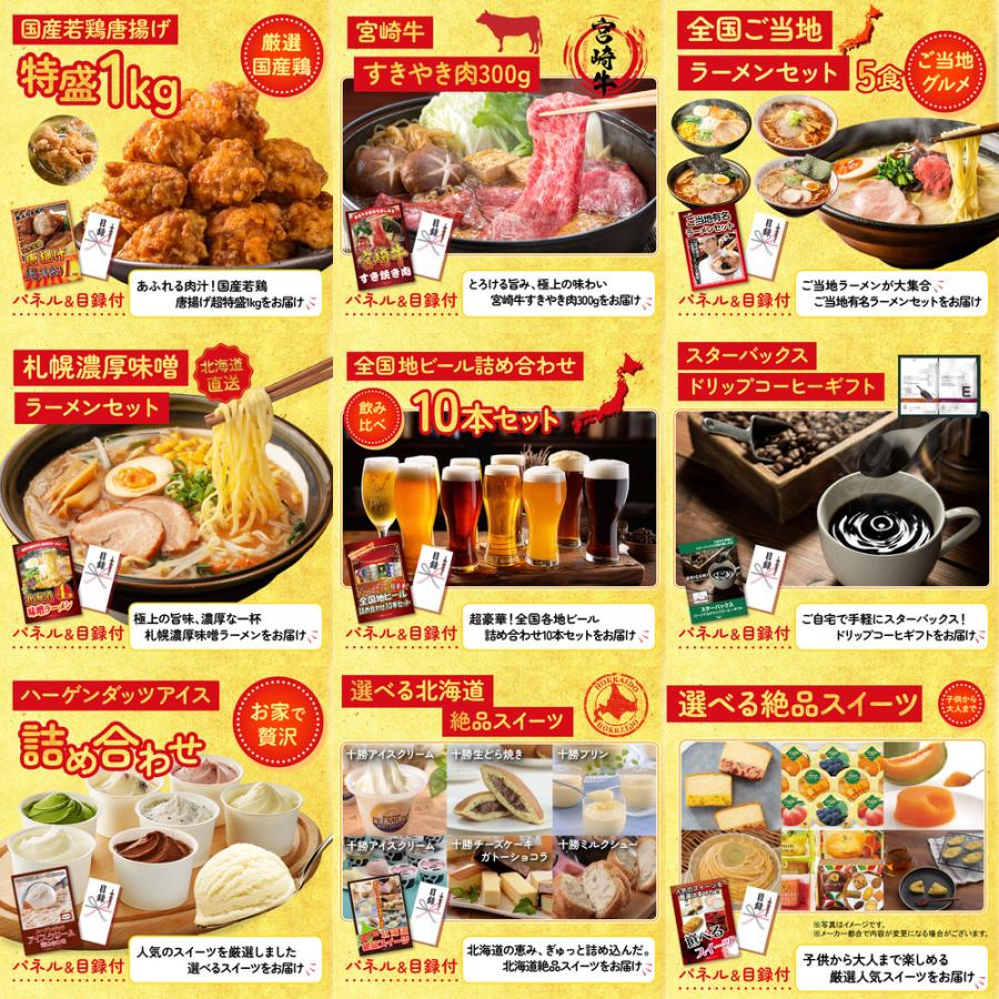 景品 目録 セット パネル 20点セット 北海道 ウニ うなぎ 蒲焼 ふぐ刺し 豪華 社内イベント 表彰式 懇親会 ビンゴ大会 パーティー コンペ_5
